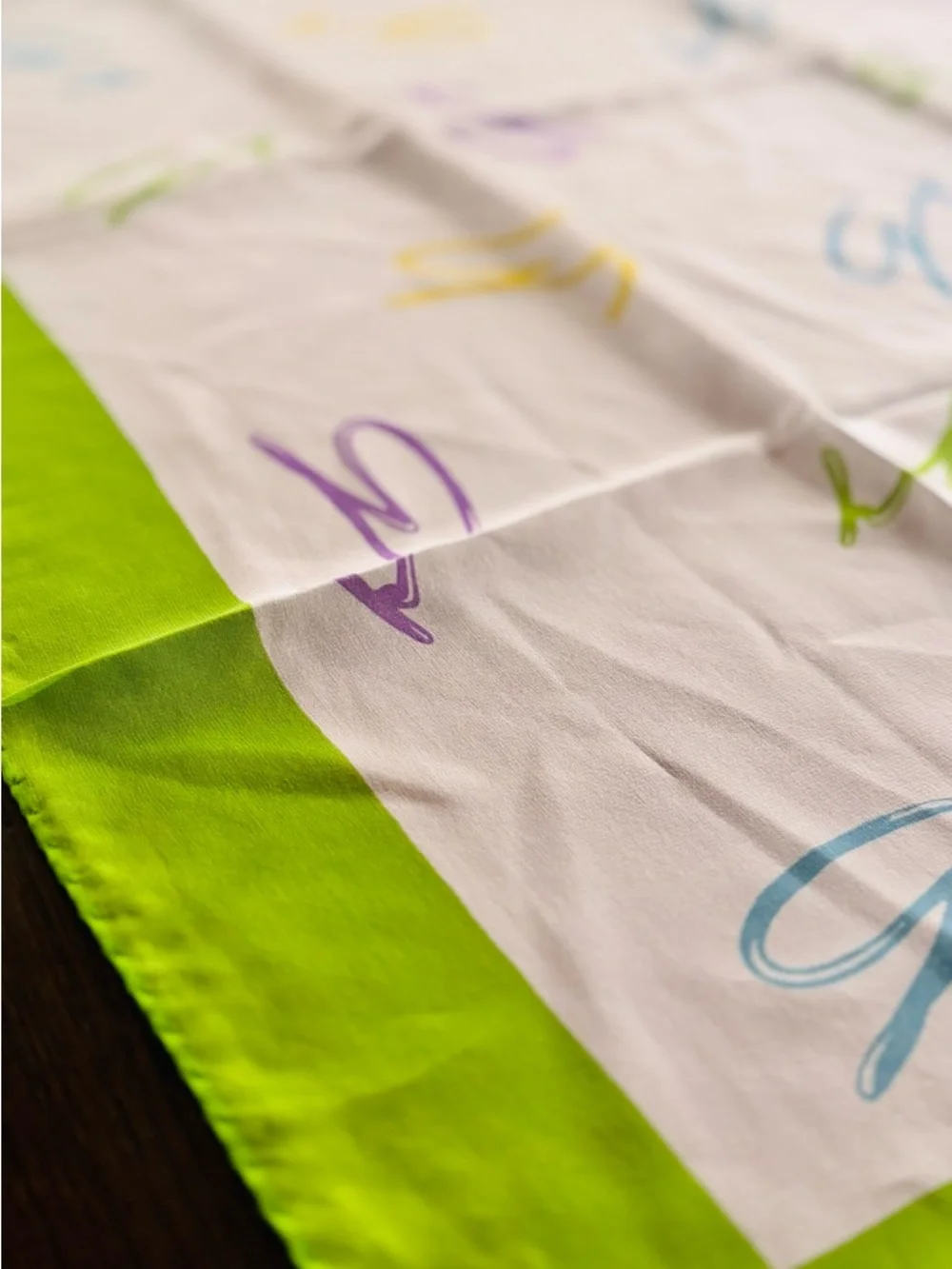 Vintage Genny 100% Silk Scarf Made in Italy 33x34
